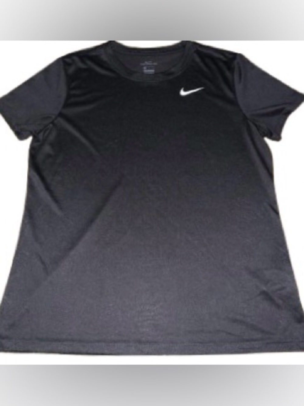 Nike Dri-FIT Short Sleeve Athletic Tee Women’s Large Black Training Shirt